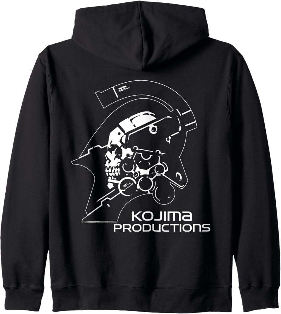 Amazon.com: Kojima Productions White Video Gaming Merch Zip Hoodie